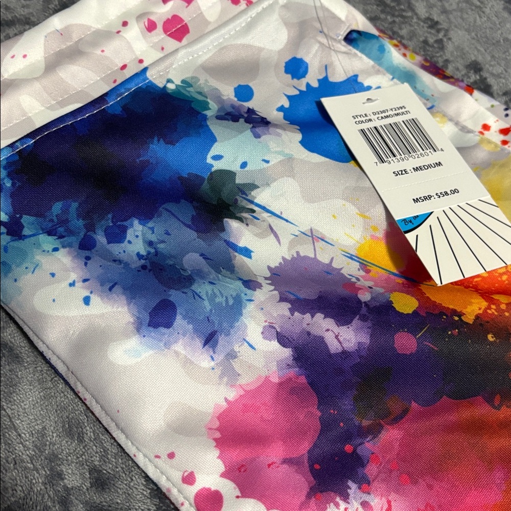 Multicolor Splash Men's Shorts - Picture 3 of 3